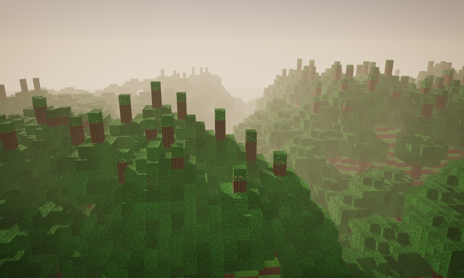 River bend through a valley