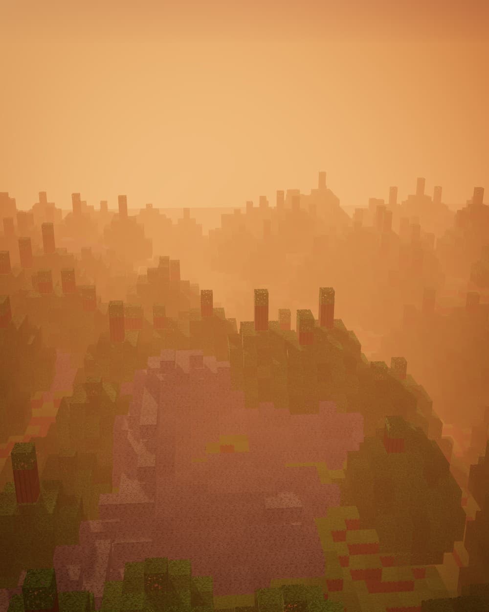 A quiet valley at dusk